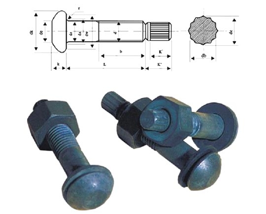 Torsional shear type high strength bolt