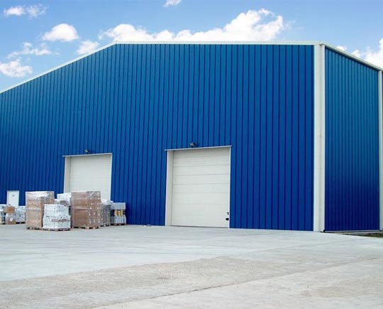 Blue Steel structure Warehouse