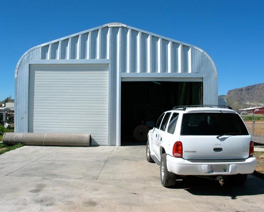 Steel garage design