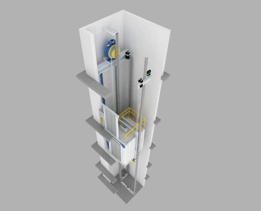Production of prefabricated steel elevator shaft
